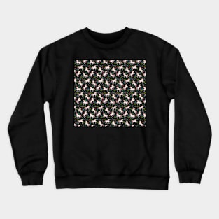 Unicorn Floral Pattern Crewneck Sweatshirt